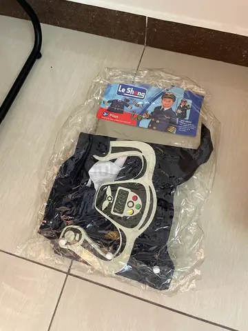 Pilot Costume With Flight Stick and Hat Child Costume Age 3-8