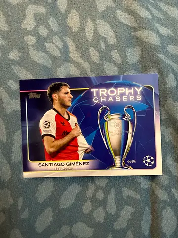Topps UEFA Champions League Santiago Gimenez Trophy Chasers Card