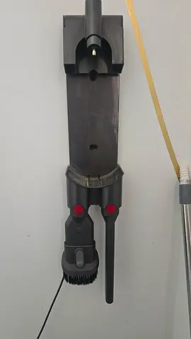 Dyson-style vacuum wand and attachments (wall mount) - used
