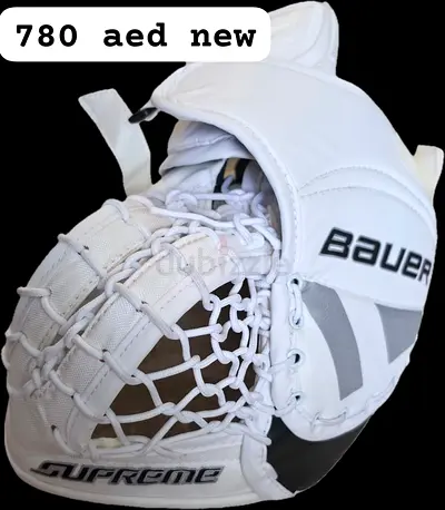 Bauer Supreme Goalie Catch Glove - White, Like New