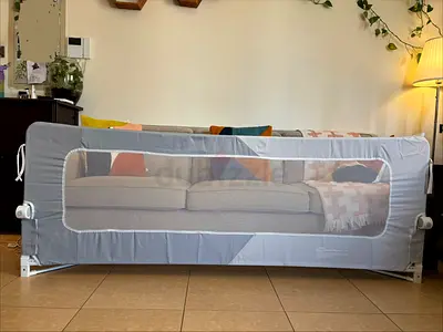 Foldable Bed Rail Safety Guard for Bed - Grey