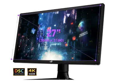ASUS ROG 27-inch 4K HDR Gaming Monitor (3840x2160) 144 hz