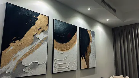 Set of three art frames