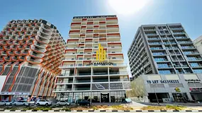 Unfurnished 1BR | Balcony | Community View | Binghatti Point
