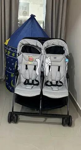 Twin Stroller - Side-by-Side, Good Condition