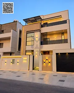 Luxury 5-Bedroom Villa for Sale in Al Helio 2, Ajman | G+1+Roof | Private Swimming Pool | Corner Vil