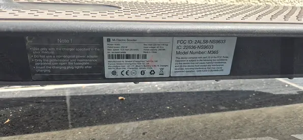 Xiaomi M365 Electric Scooter - Used, Working Condition