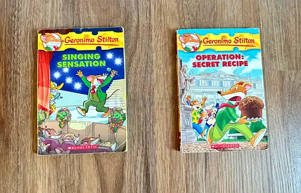 Geronimo Stilton set — Singing Sensation & Operation: Secret Recipe (2 kids' books)