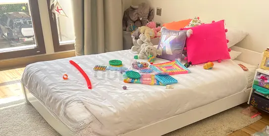 TWO small double bed : 120 × 190 cm (4 ft × 6 ft 3 in)