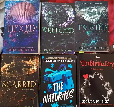 Emily McIntire 'A Never After' series set — Hexed, Twisted, Wretched, Scarred (4 books)