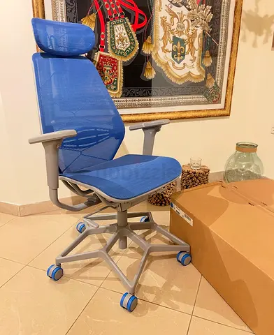 STYRSPEL Ergonomic Mesh Chair, Blue