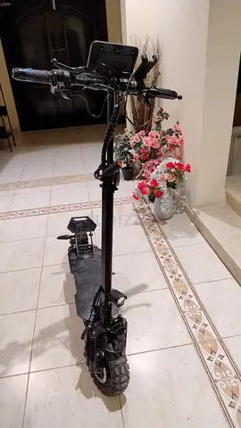 Heavy duty electric scooter fat tires robust machine double battery 36kg