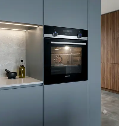 Siemens iQ500 Built-In Electric Oven – 60x60cm, Black, 8 Cooking Modes