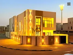 🏡 Luxurious corner villa for sale in Al Amerah, Ajman—situated at the intersection of two stree