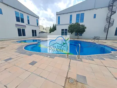 available away from fly zone 4 bedroom all master1 br ground floor/maids room/TV lounge/private entrance/shared swimming pool & gym/for rent in mirdif