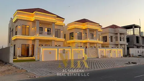 Classic Villa for Sale in Ajman | Main Street | Large Setback | Al Helio 2 Area | 4 Bedrooms, Majlis, 2 Living Rooms, Maid's Room | Freehold for All N