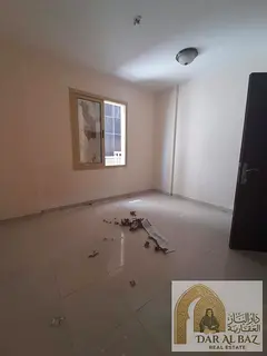 Apartment for annual rent in Al Majaz area, Sharjah. The apartment has one bedroom and a living room
