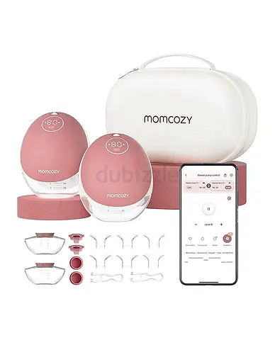Brand new Momcozy M9 Wearable Electric Double Breast Pump with Case (Pink)