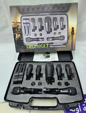 DrumKit 7 Piece Microphone set - Brand new