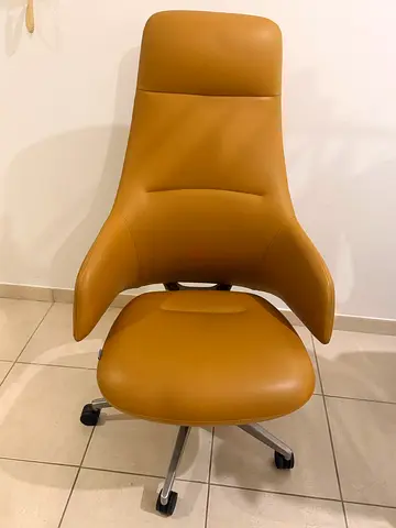 SiStar TAN Leather  Computer / Office chair