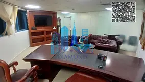 For annual rent: a furnished, partitioned office ready for immediate move-in at Falcon Towers, Ajman