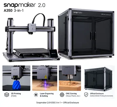 Snapmaker 2.0 A350 3-in-1 + Official Enclosure 3d printer