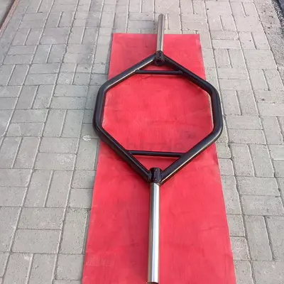 Hex/Trap Bar for Deadlifts and Shrugs - Solid Steel.