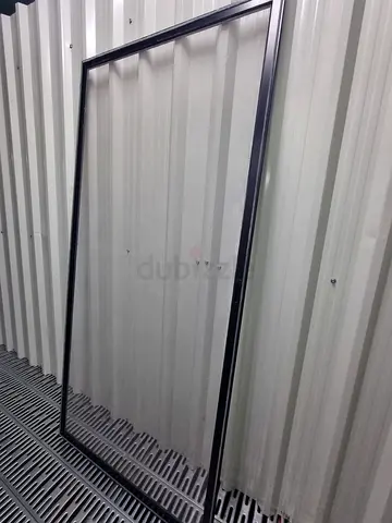 Large rectangular metal Door/frame - sturdy steel frame (used)