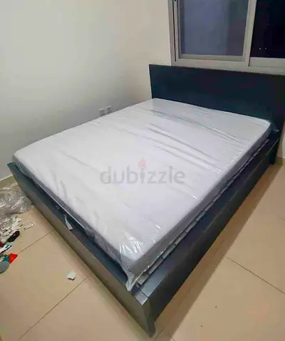 Ikea Malm bed with mattress queen size