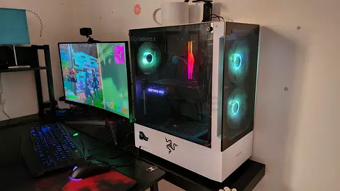 Custom RGB Gaming Desktop PC,
and A0C Curved monitor 23inch,
SSD 256GB, HDD 1TB