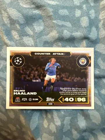 Erling Haaland Topps Match Attax Counter Attax Card