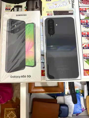 Samsung Galaxy A56 5G in Black just box open