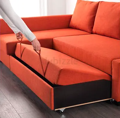 Comfortable sofa bed with storage