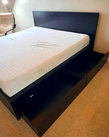 IKEA malam bed with mattress King size bed