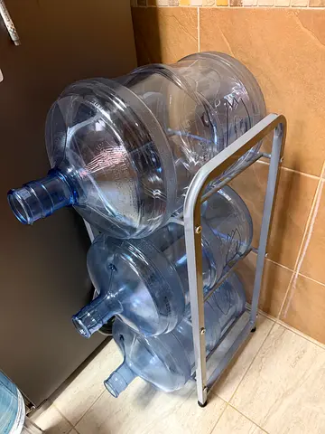 Water Dispenser & Water Bottles Metal Rack