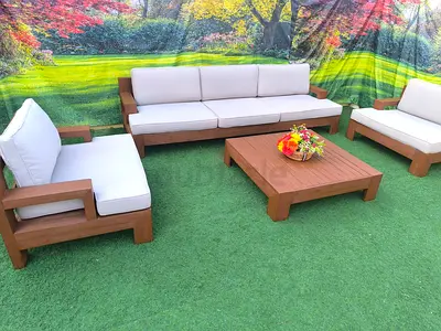 Xtra Large Solid Wood Outdoor Garden Sofa Set