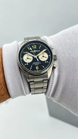 Bell & Ross Watch Vintage 126 Chronograph 126.A Stainless Steel 39mm