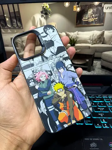 iPhone case with Naruto anime design (fits iPhone 16 pro max style camera) - used