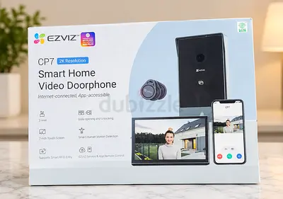 The EZVIZ CP7 Smart Video Doorphone is a connected outdoor intercom and indoor monitor system featur