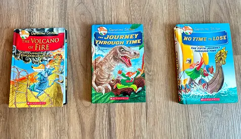 3 Geronimo Stilton adventure books - kids chapter books