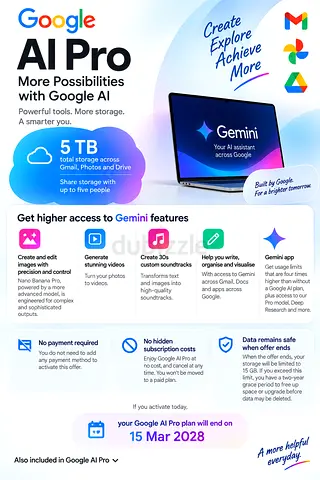 Google AI Pro — 18-Month Subscription