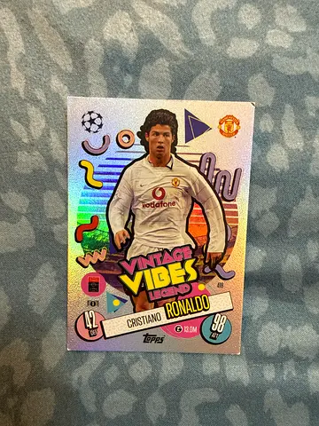 Topps Cristiano Ronaldo Vintage Vibes Legend Card