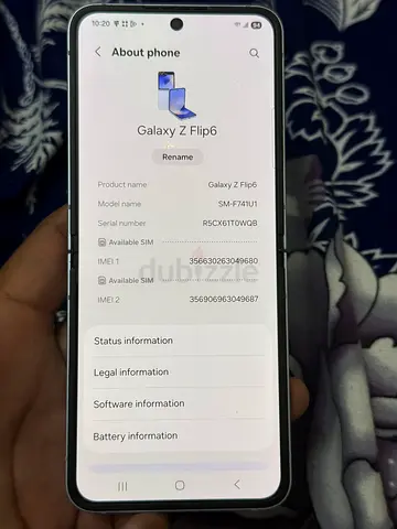 Samsung Z flip 6 256GB RAM 12 gb LCD dot