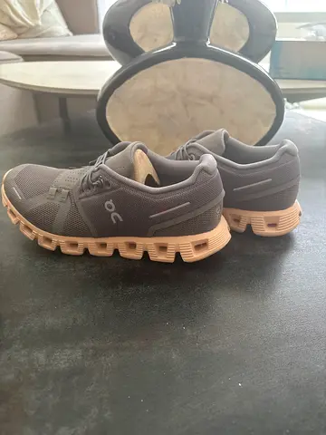 On Cloud Running Shoes in Grey and Beige