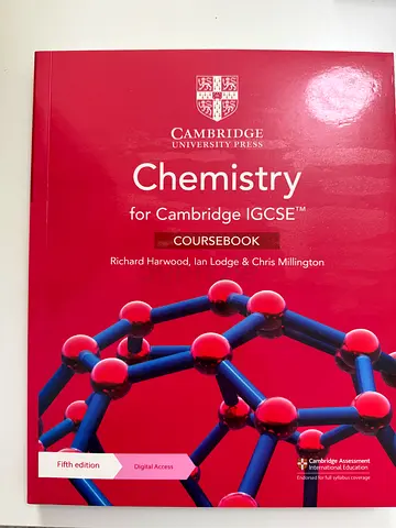 Cambridge IGCSE Chemistry Coursebook (Fifth Edition) - Richard Harwood & Chris Millington