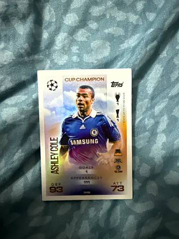 Topps Ashley Cole Chelsea Cup Champion Trading Card
