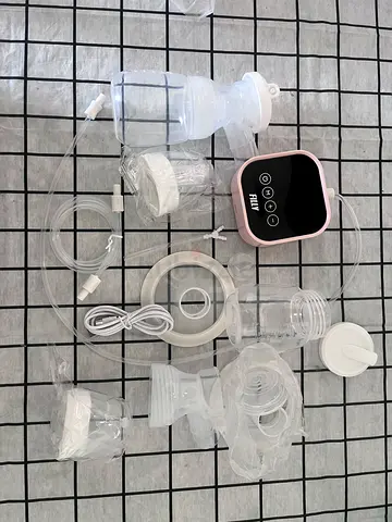 Electric Double Breast Pump with Bottles and Accessories (Used, Good Condition)