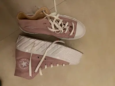 Light Pink Converse Chuck Taylor All Star Platform High Tops, Size 38