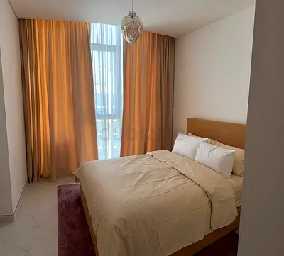 Queen size bed with mattress + stool