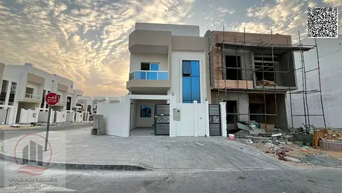 For sale, a villa in Ajman Al Helio, 4 master rooms, a Majles room, a hall , maid room, freehold for all nationalities, including registration